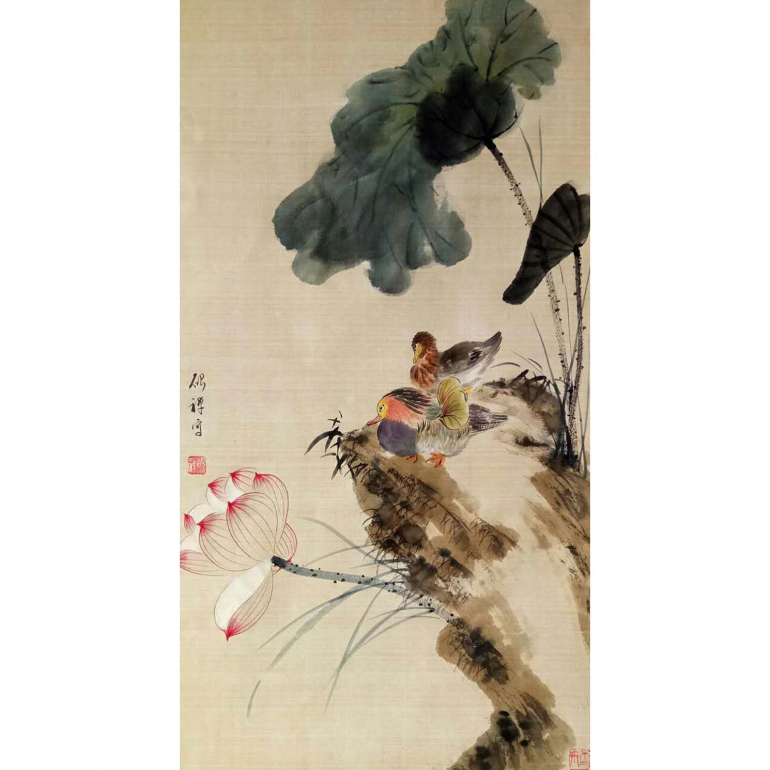 张清永国画作品《【荷花19】》