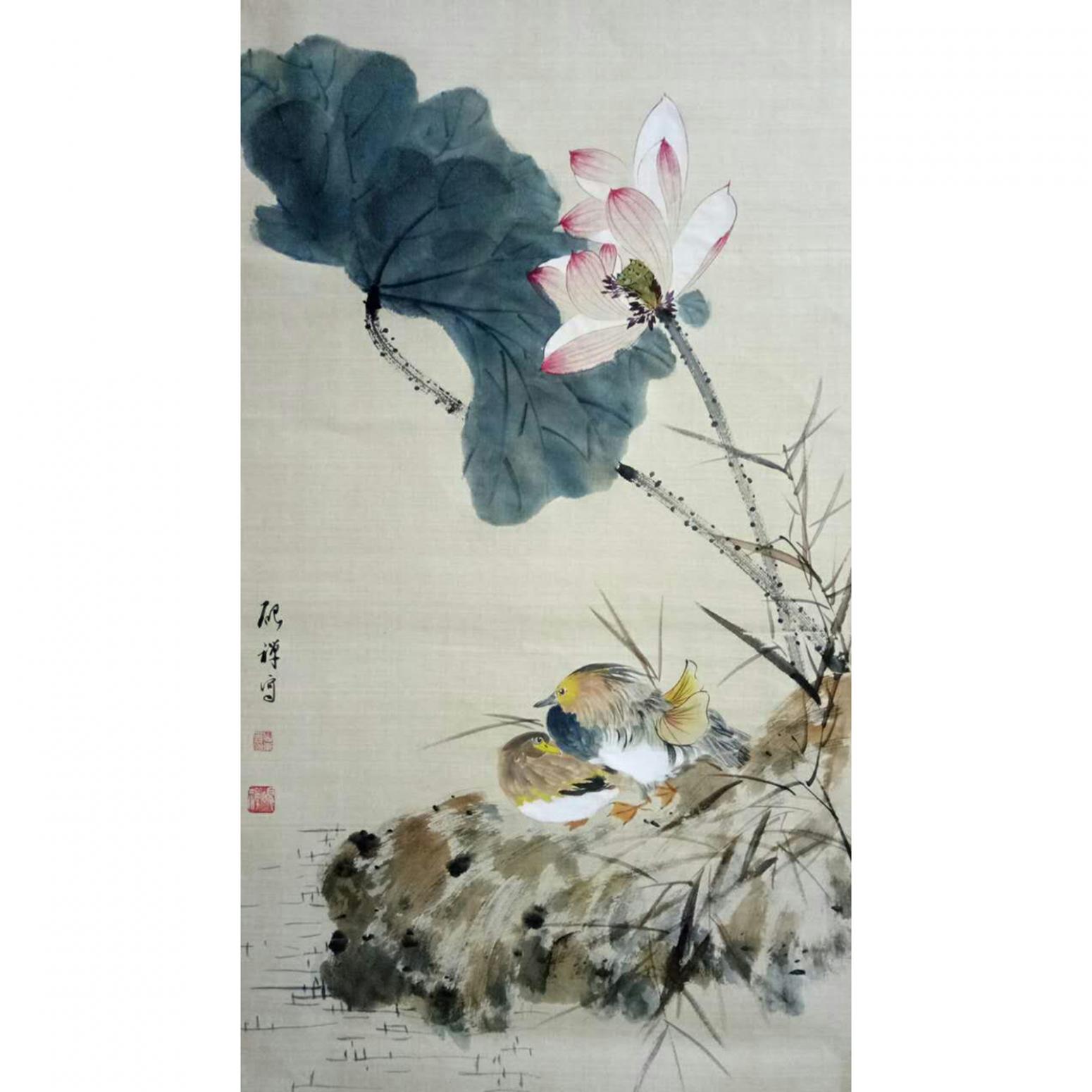 张清永国画作品《【荷花20】》