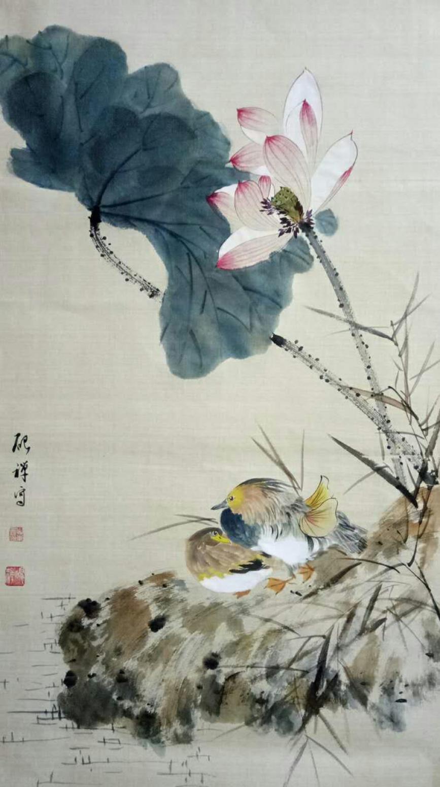 张清永国画作品《【荷花20】》【图0】