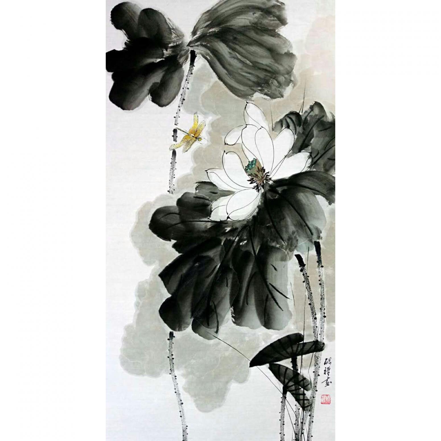 张清永国画作品《【荷花21】》