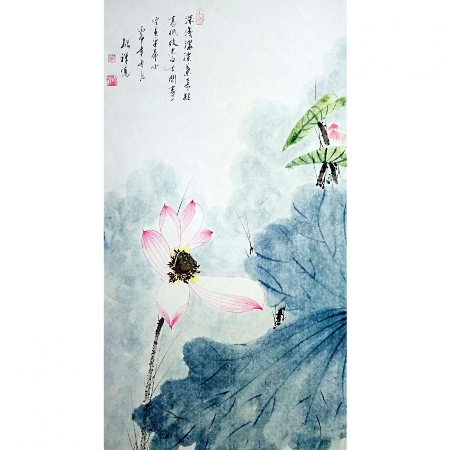 张清永国画作品《【荷花22】》
