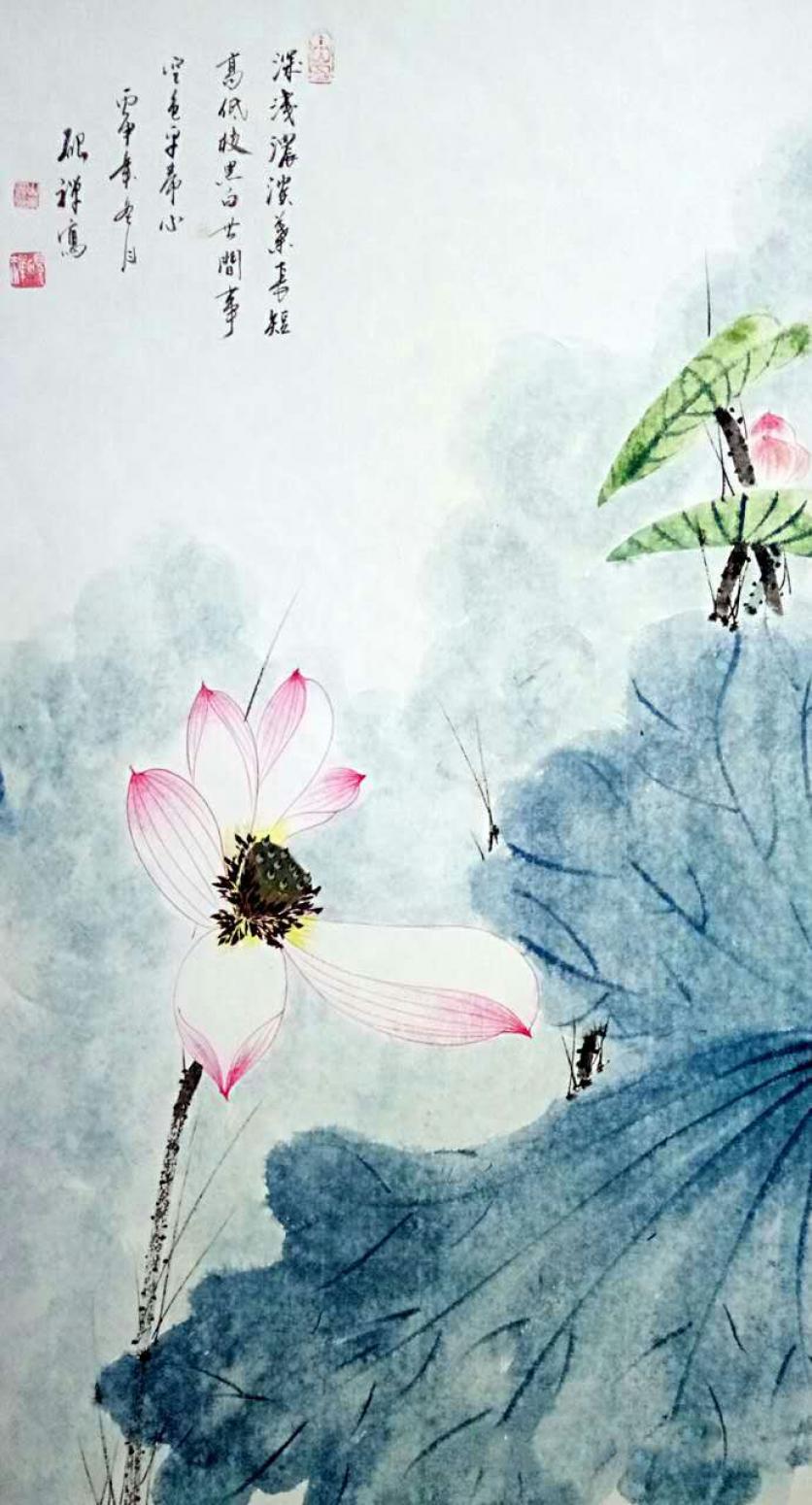 张清永国画作品《【荷花22】》【图0】