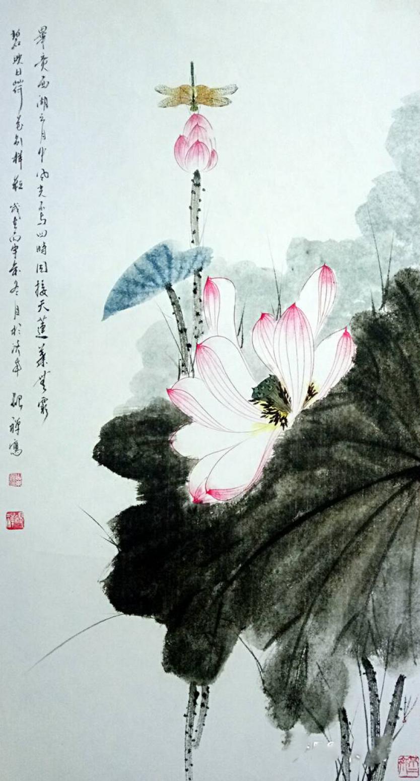 张清永国画作品《【婷婷玉立】‘》【图0】