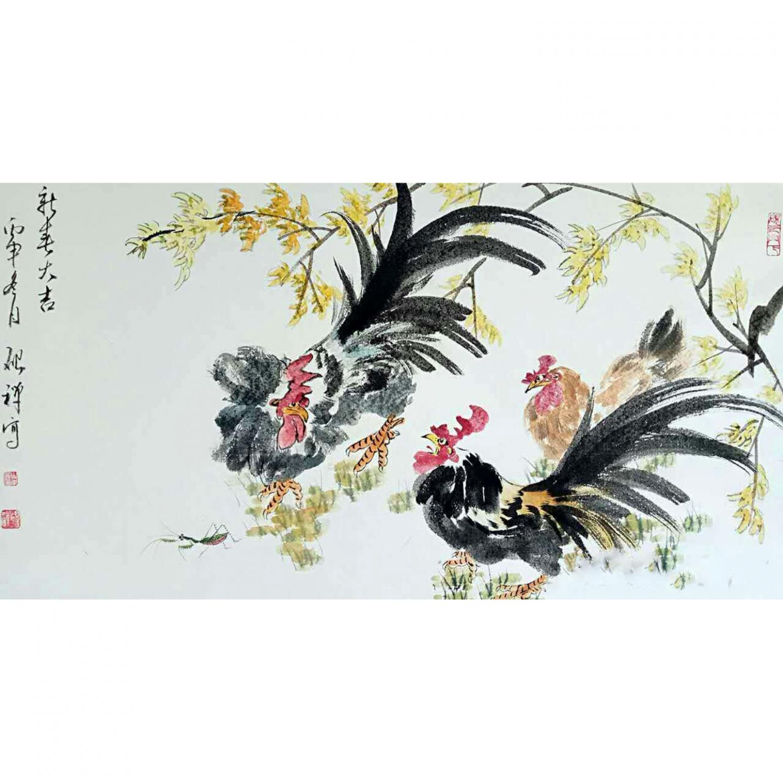 张清永国画作品《【新春大吉】》