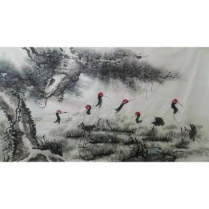 艺术品图片：艺术家高锐锋国画作品名称《【仙鹤2】作者高锐锋》价格258.00 元