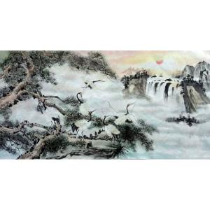 艺术品图片：艺术家高锐锋国画作品名称《【旭日东升】作者高锐锋》价格258.00 元