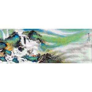 艺术品图片：艺术家高锐锋国画作品名称《【高山流水】作者高锐锋》价格312.00 元