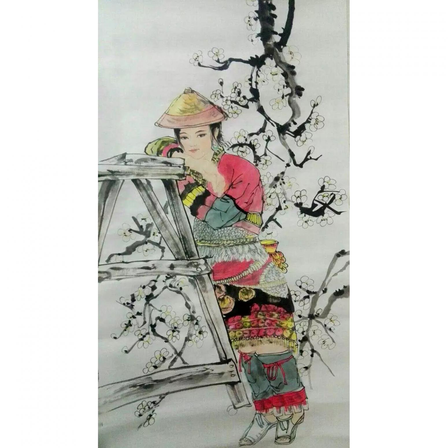 高锐锋国画作品《【人物6】作者高锐锋》