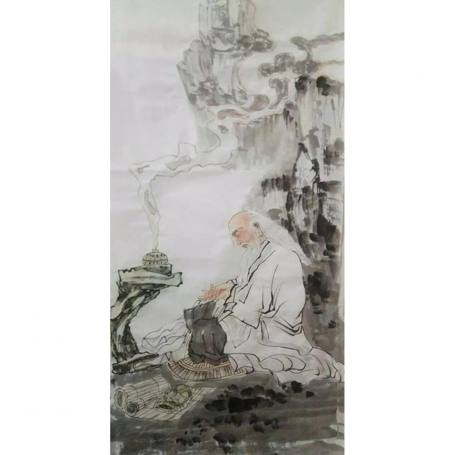 高锐锋国画作品《【人物7】作者高锐锋》