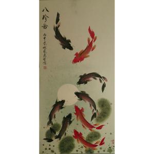 艺术品图片：艺术家张鸿智国画作品名称《【八珍图1】作者张鸿智》价格1920.00 元