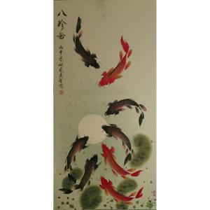 张鸿智国画作品《【八珍图1】作者张鸿智》价格1920.00元