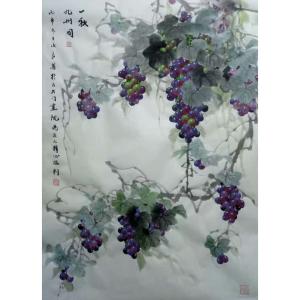 卢士杰国画作品《【一秋九州同】作者卢士杰》价格1450.00元