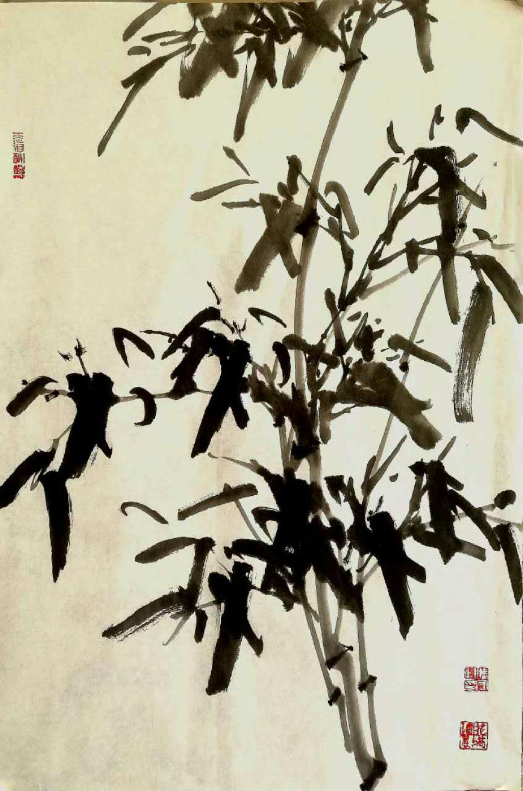 任清宇国画作品《【竹报平安1】作者任清宇》【图0】