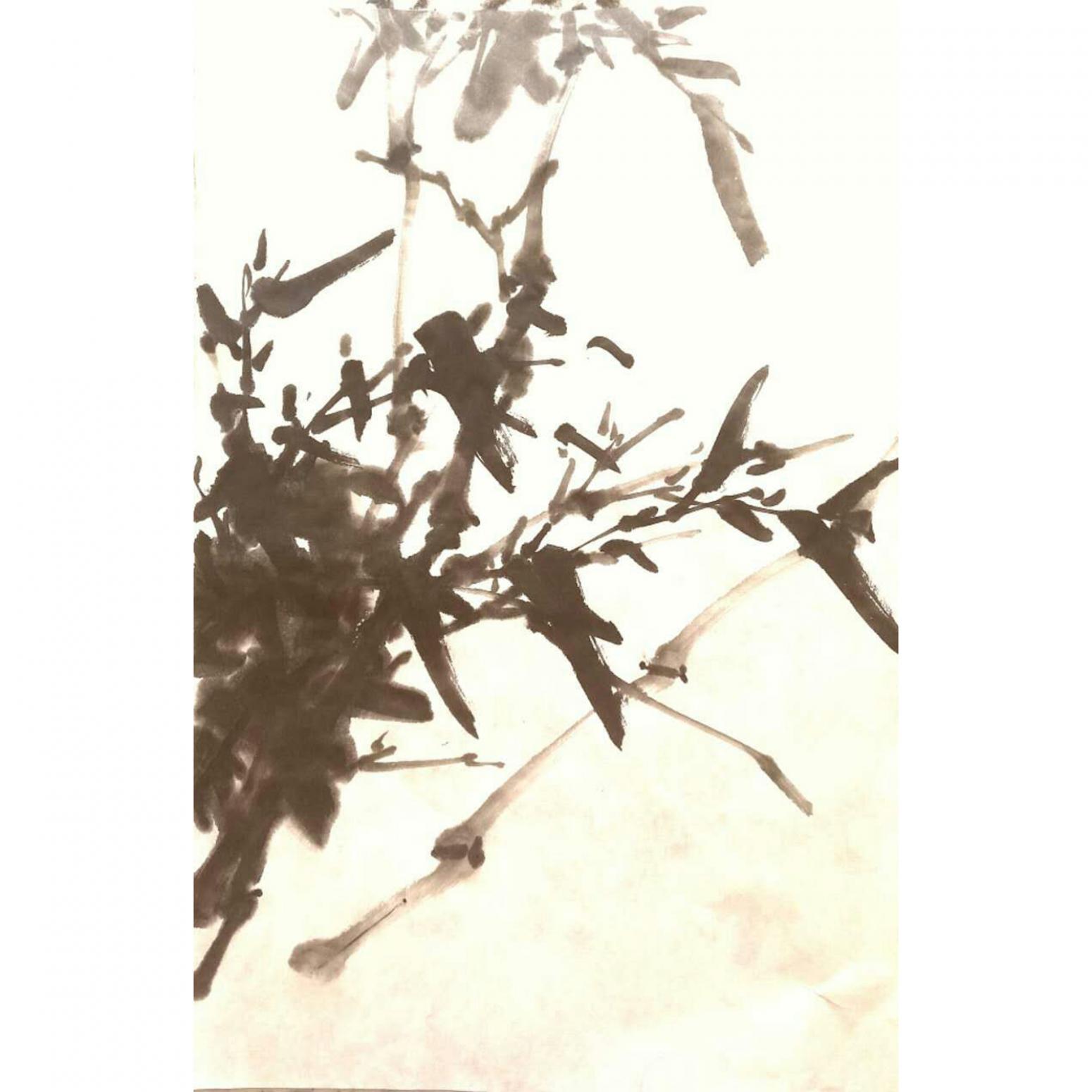 任清宇国画作品《【竹报平安2】作者任清宇》