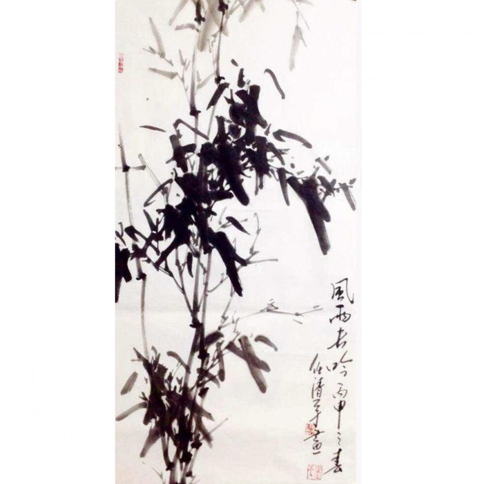 任清宇国画作品《【风雨春吟】作者任清宇》