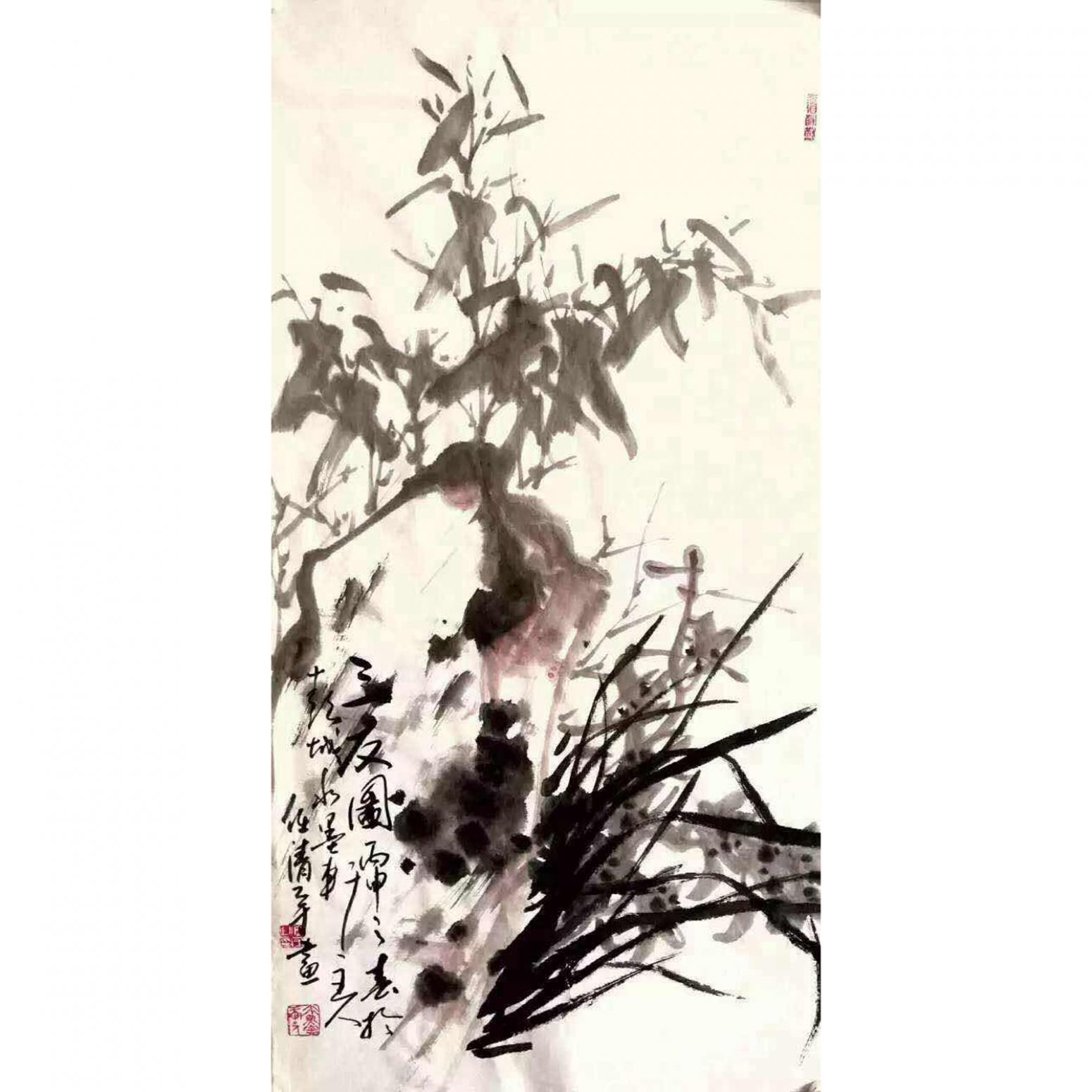 任清宇国画作品《【三友图】作者任清宇》