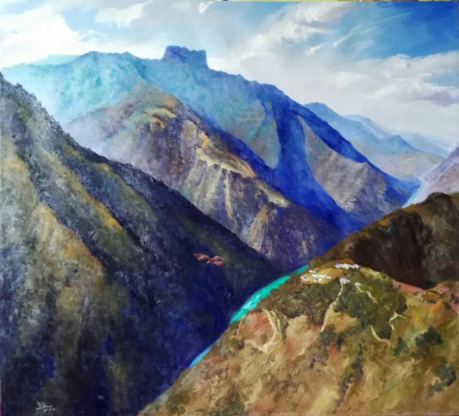 戴建华油画作品《【怒江皇冠山】作者戴建华》【图0】