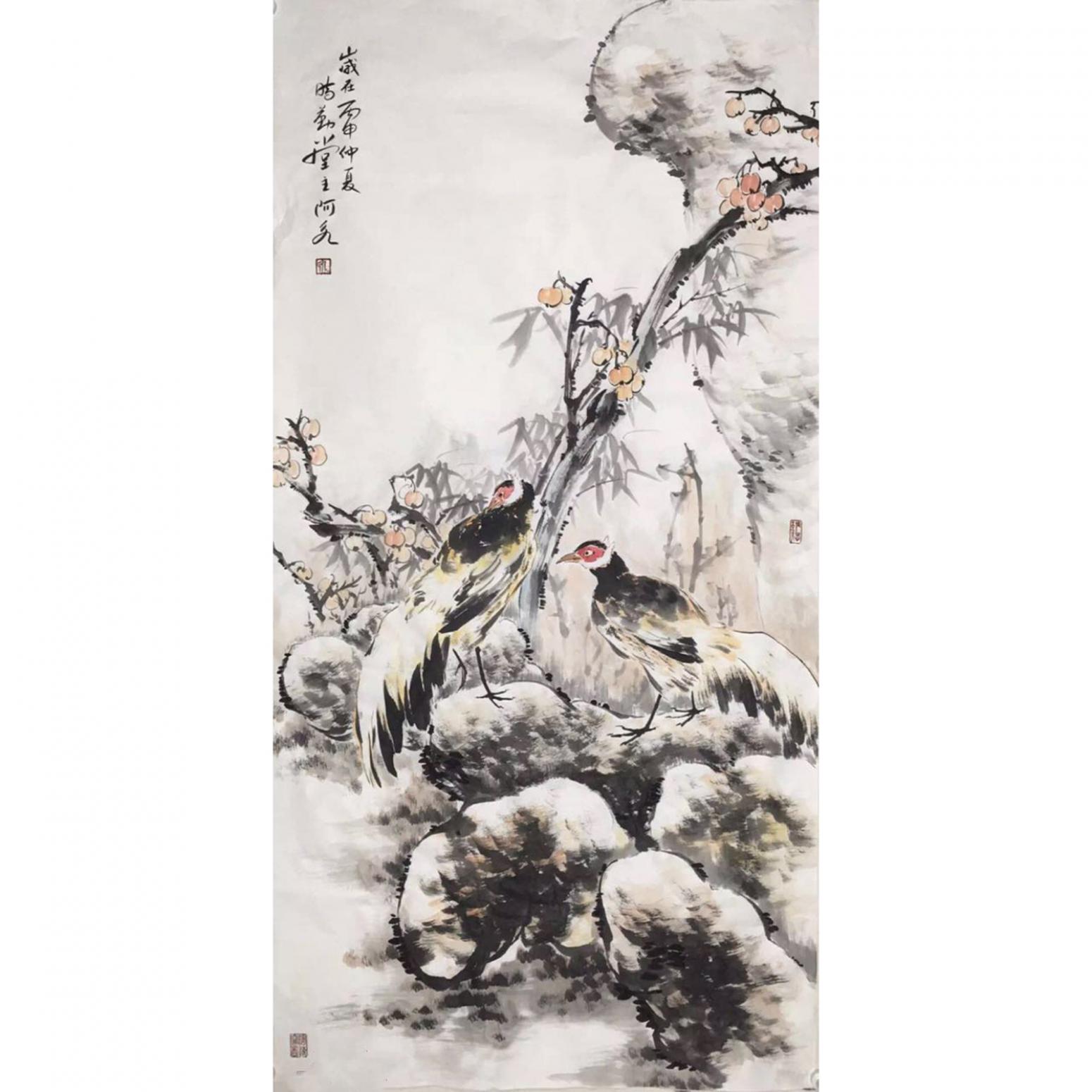 王君永国画作品《【花鸟图5】作者王君永》