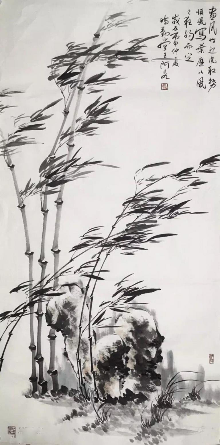 王君永国画作品《【迎风取势1】作者王君永》【图0】