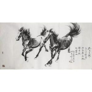 王君永国画作品《【双骏图】作者王君永》价格1152.00元