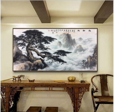 罗树辉日记-我喜欢松树的品格。因为它使我感悟人生。因此，我很早就喜欢画松树，也因此特别喜爱和【图1】