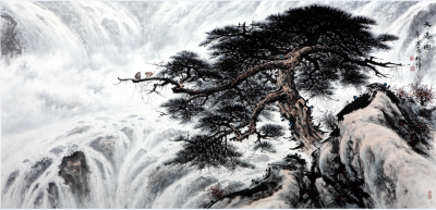 罗树辉日记-前些年，为了更近距离地观察和研究松树的生长规律和生长态势，师法自然，我专门去瞭黄【图4】