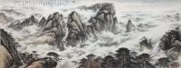 艺术家罗树辉日记:重新创作一丈二（366CmX145Cm）巨幅山水画《泰山》 【图3】