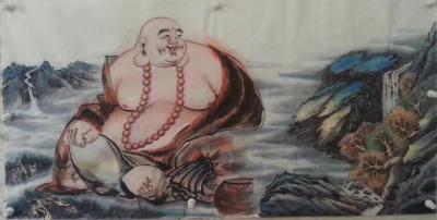 尚建国日记-积德生福是天道，
行善增寿更叫妙。
清心寡欲方无事，
称颂弥勒会心笑。【图6】