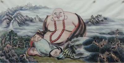 尚建国日记-积德生福是天道，
行善增寿更叫妙。
清心寡欲方无事，
称颂弥勒会心笑。【图7】