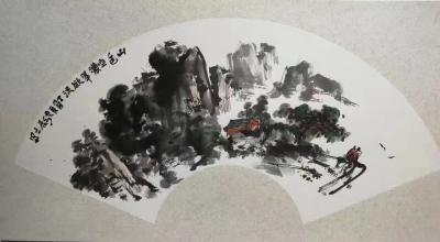 龚光万日记-三伏遣暑，拂扇面两纸。【图1】