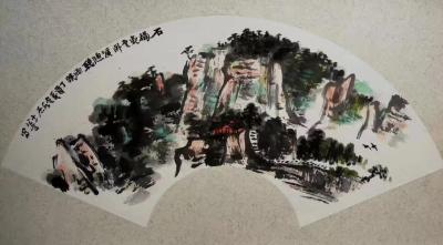 龚光万日记-三伏遣暑，拂扇面两纸。【图2】