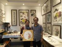 艺术家徐如茂日记:中秋前夕公司的丝绸卡画团扇受到广大游客的喜爱【图2】