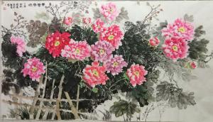 李国庆文玩杂项作品《牡丹》价格500.00元