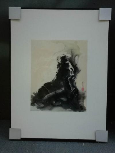 徐继良日记-已售布面水墨画，有喜欢的朋友没？可订制……【图5】