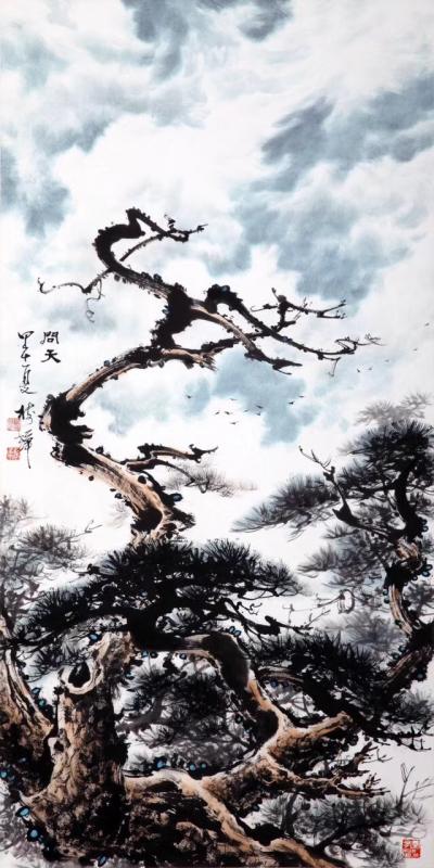 罗树辉日记-《问天》罗树辉画/诗         

 虬枝穿云傲苍桑,
笑迎风雨雷电【图1】