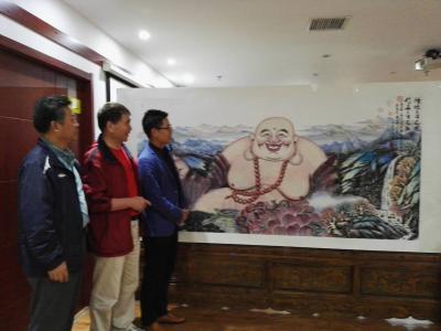 尚建国生活-在西安曲江汉上至尊酒业集团画展掠影【图3】