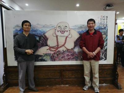 尚建国生活-在西安曲江汉上至尊酒业集团画展掠影【图5】