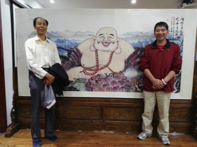 尚建国生活-在西安曲江汉上至尊酒业集团画展掠影【图6】