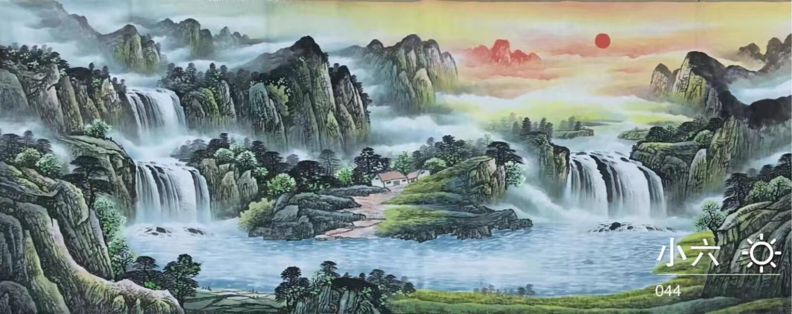 刘慧敏国画作品《【山水3】作者刘慧敏》