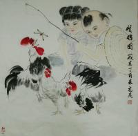 艺术家赵志民日记:戏鹅图，童趣，令人回味的美好时光【图0】