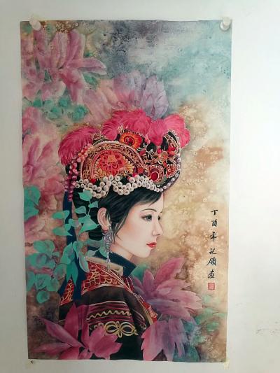 胡记领日记-客户定制工笔人物欣赏【图3】