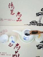 艺术家蔡国英日记:青釉手绘，皮盒包装，时尚大气，送礼自用之佳品[强]【图3】