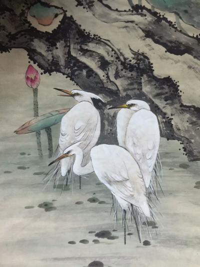 徐建清日记-荷塘清晓，渔歌唱晚。【图2】