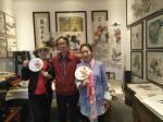 徐如茂日志-两节期间民俗旅游公司丝绸画廓的团扇，丝绸卡画，国画习作受到广【图4】