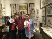 艺术家徐如茂日记:两节期间民俗旅游公司丝绸画廓的团扇，丝绸卡画，国画习作受到广【图3】