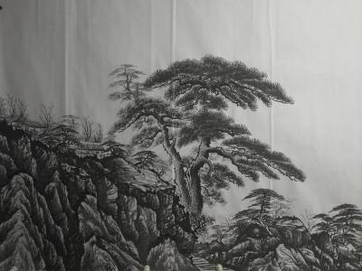 宁建华日记-今天刚完成的大丈二彩墨山水献给老师们欣赏指导【图2】