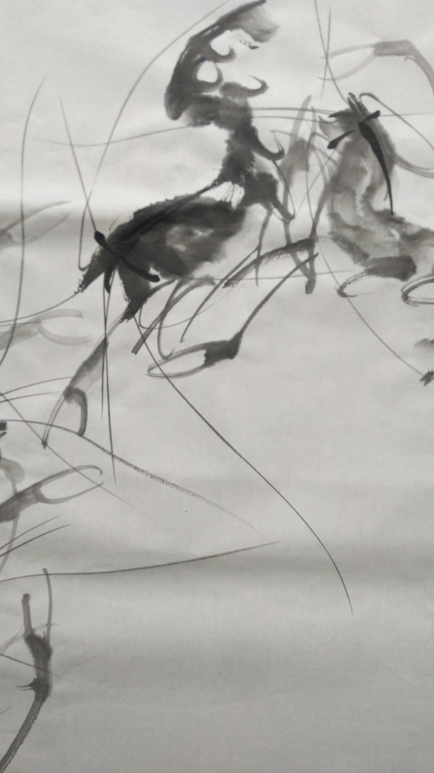 胡小炜（润德）国画作品《五龙图》【图1】