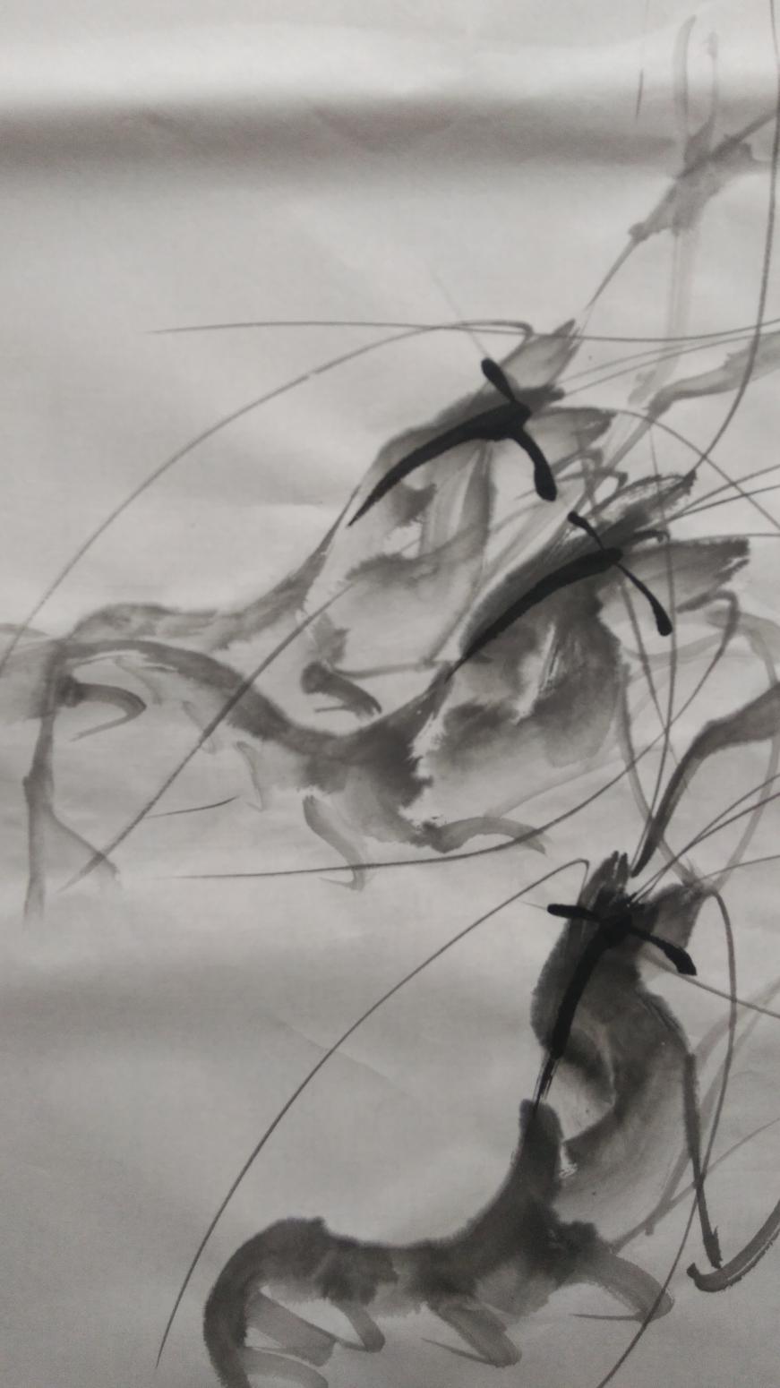 胡小炜（润德）国画作品《五龙图》【图2】