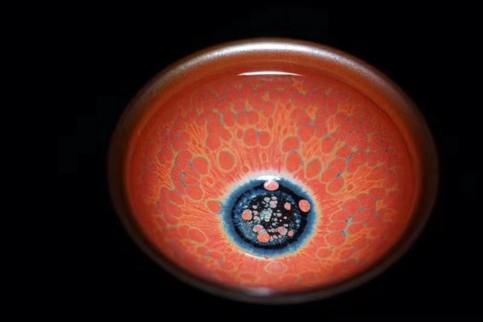 呈祥建盏手工作品《红日》【图3】