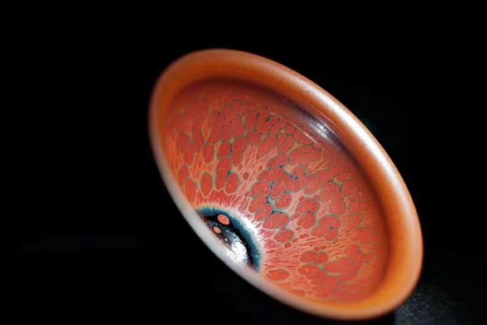 呈祥建盏手工作品《红日》【图1】